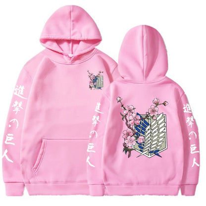 Unisex mikina s potiskem Attack on Titan
