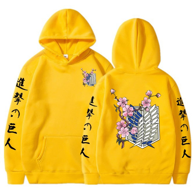Unisex mikina s potiskem Attack on Titan