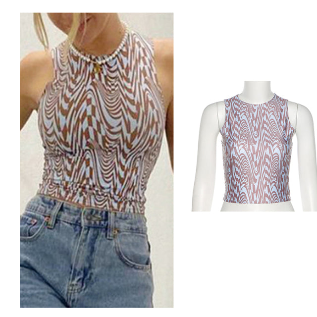 Dámské croptop triko