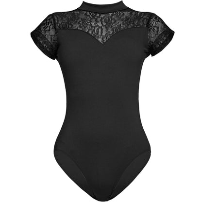 Dámský baletní trikot s krátkým rukávem