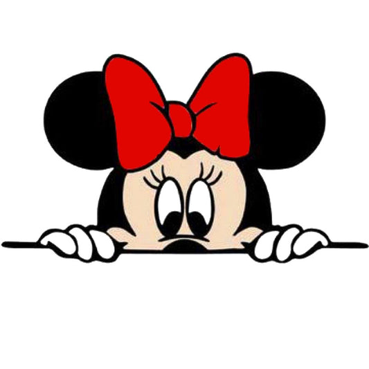 Nálepka na auto Minnie Mouse