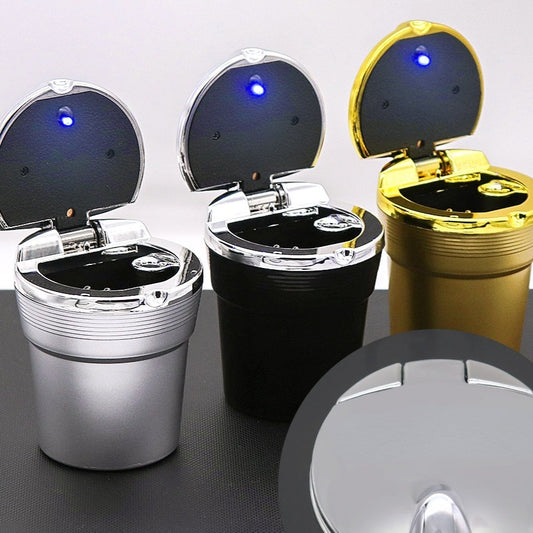 Luxusní popelník do auta s LED světlem
