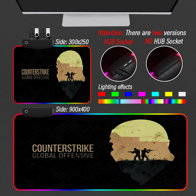 Led podložka pod myš Counter Strike