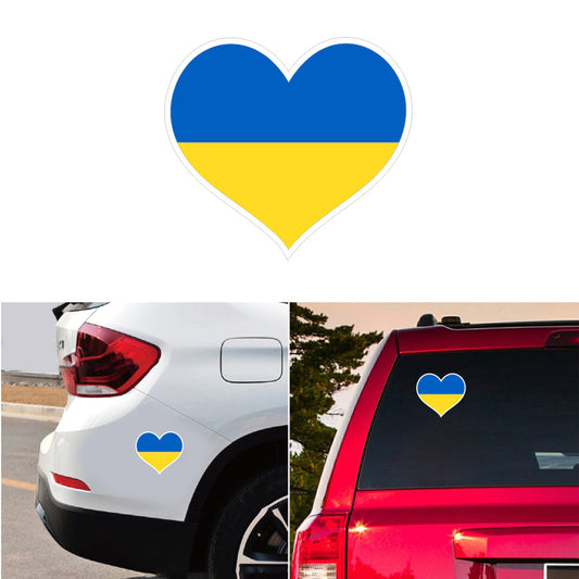 Samolepka na auto s ukrajinskou vlajkou