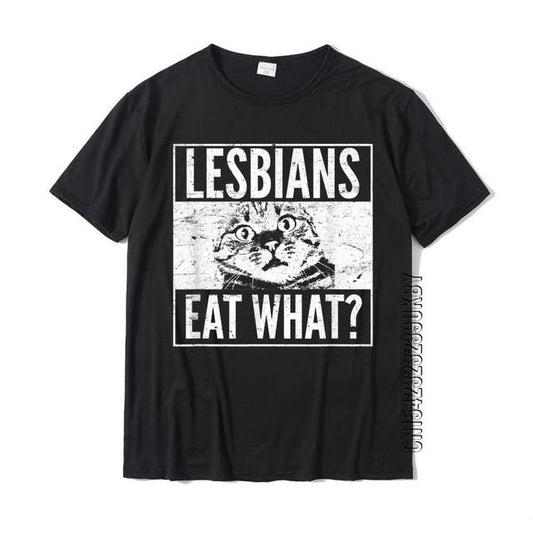 Dámské triko s nápisem Lesbians Eat What