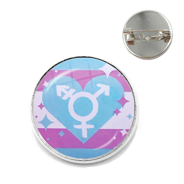 Odznak s LGBTQ vzorem