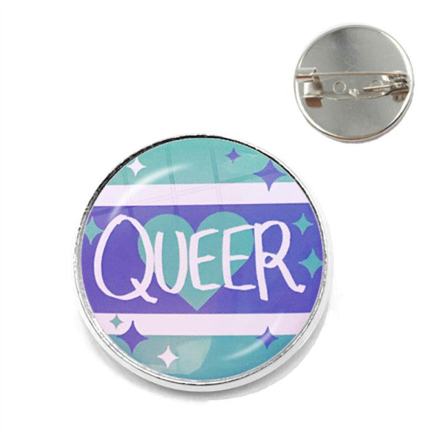 Odznak s LGBTQ vzorem