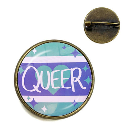 Odznak s LGBTQ vzorem