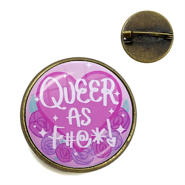Odznak s LGBTQ vzorem